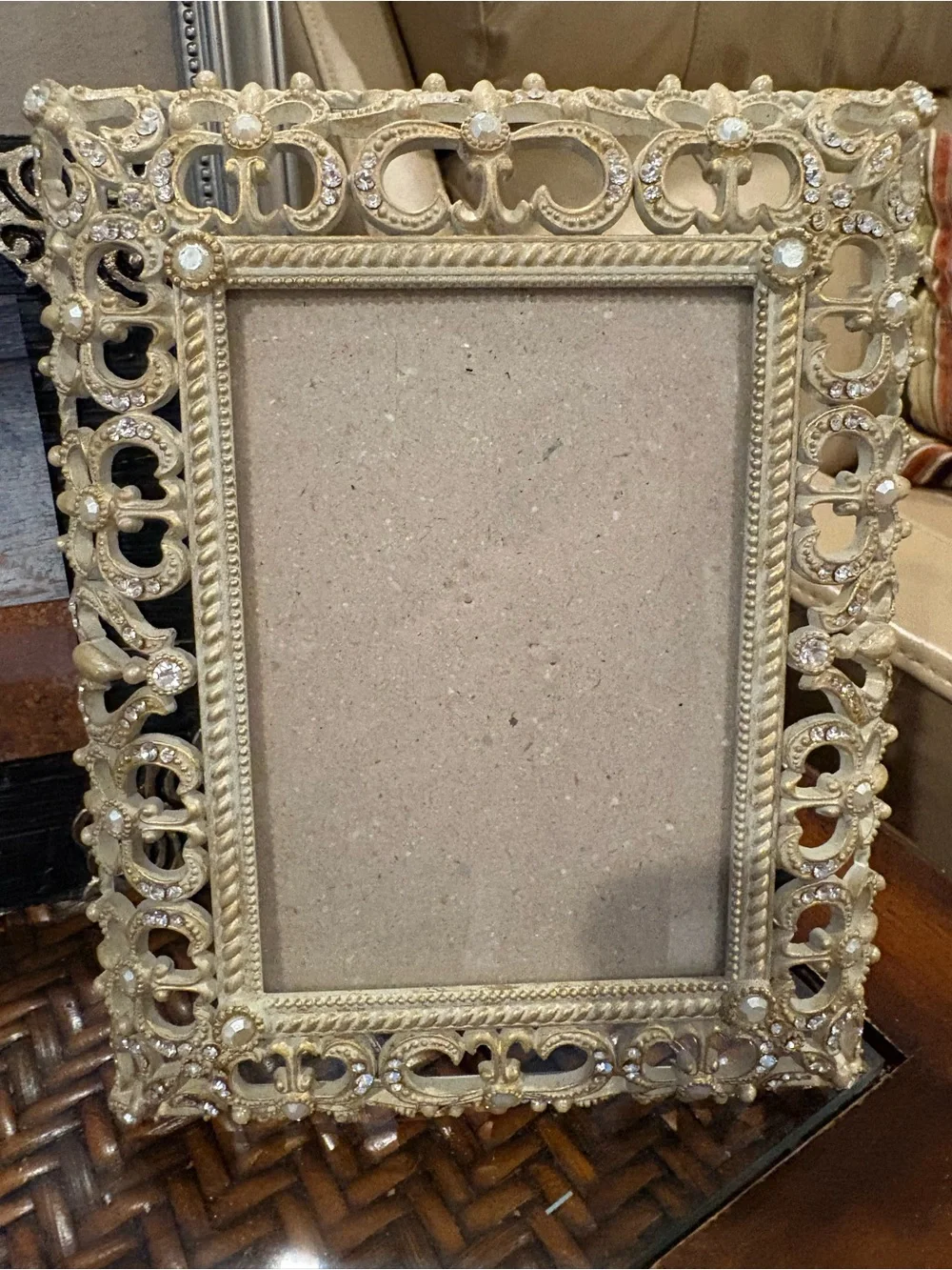 Assorted Decorative Picture Frames - Gold, Black, Silver, Blue, Brown